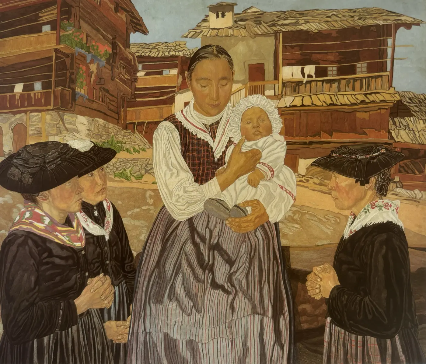 Raphy Dallèves, Maternité à Hérémence