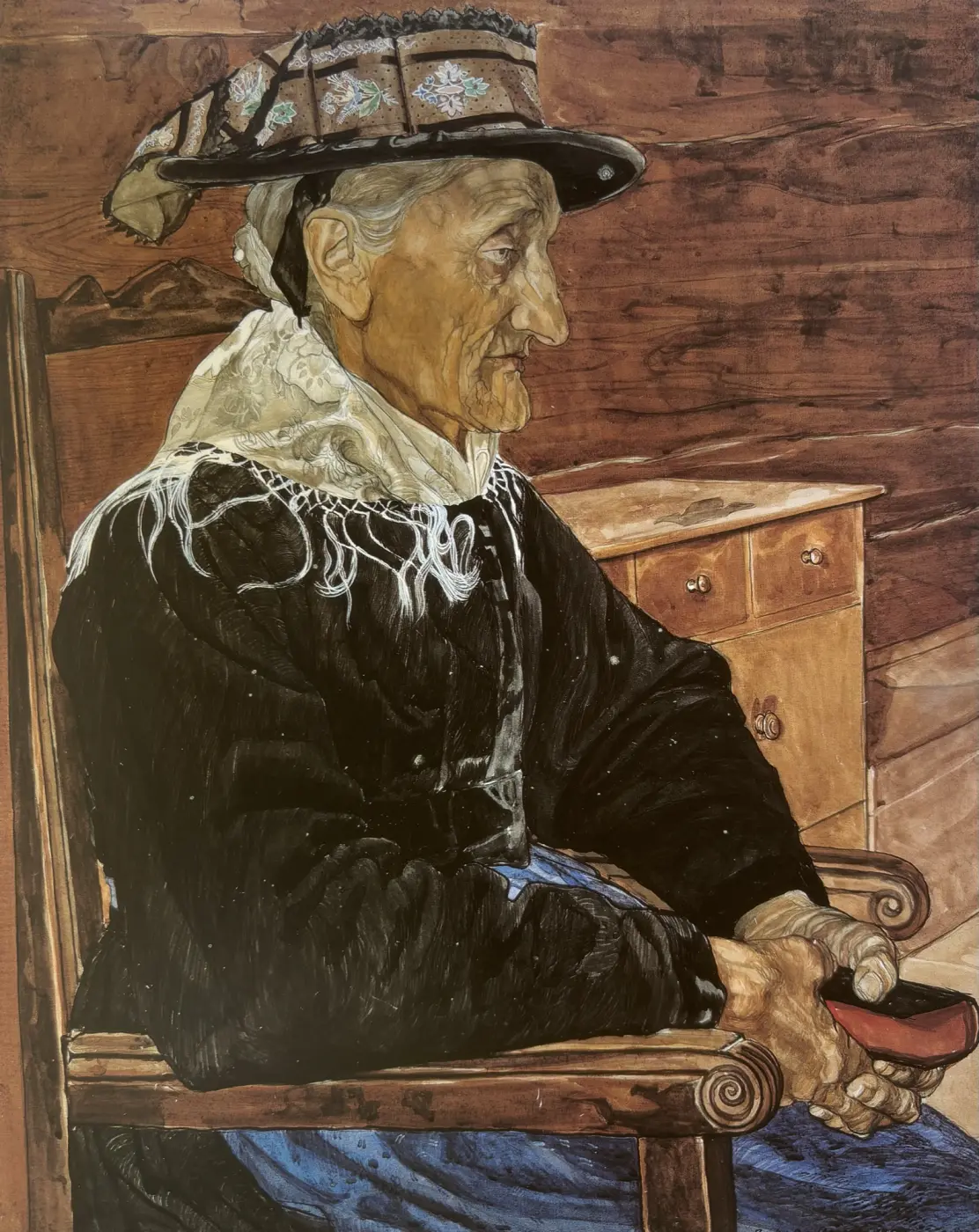 Raphy Dallèves, Vieille femme assise